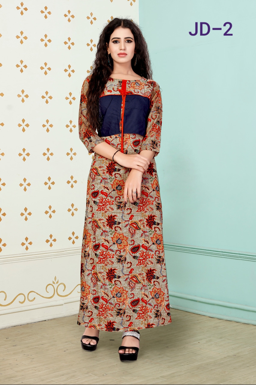 Amore Present Vyanshi Vol 2 Long Gown Types Kurtis Catalogue