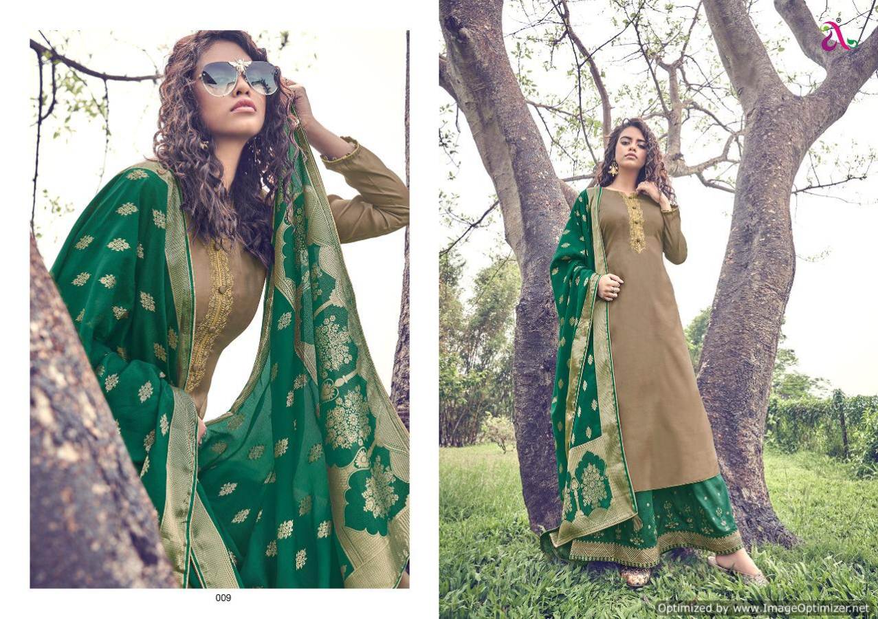 Angroop By Scarlet Designer Tussar Silk Salwar Suits Collection.
