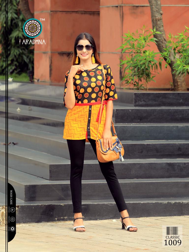 Aradhna Present Classic Vol 4 Casual Wear Western Top Collection.