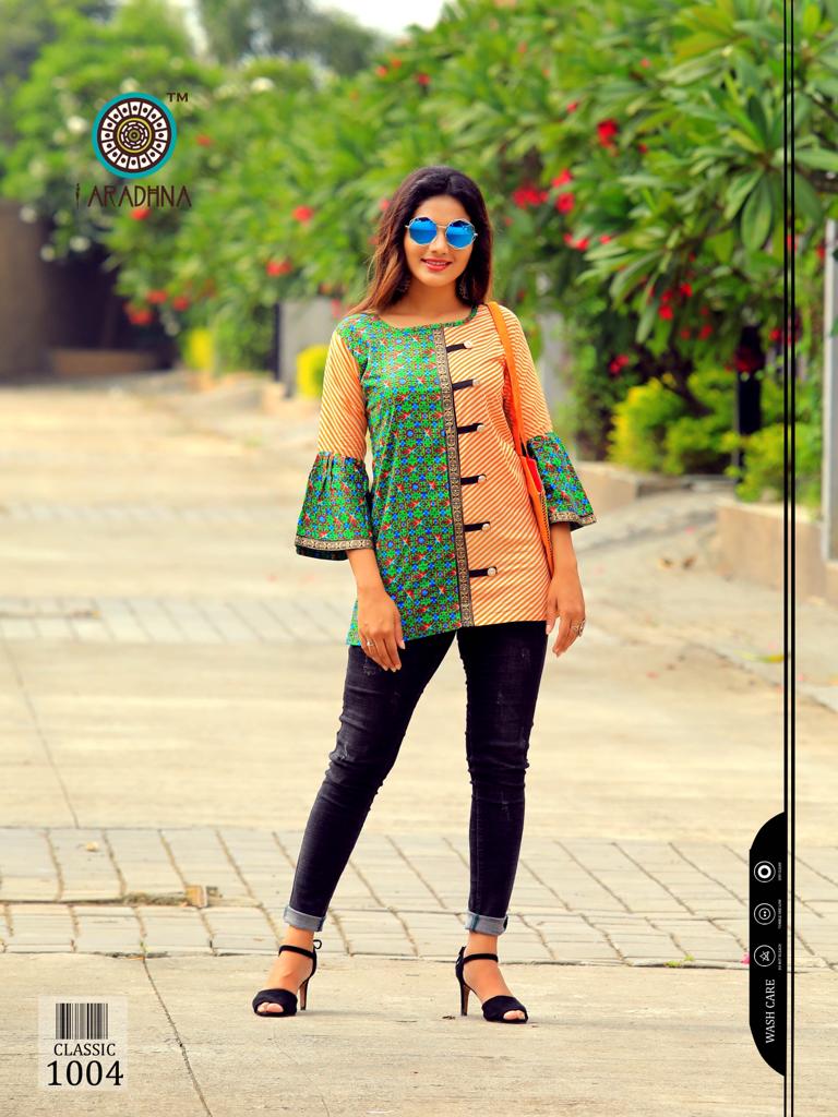 Aradhna Present Classic Vol 4 Casual Wear Western Top Collection.