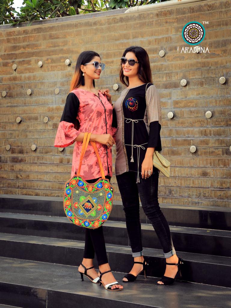 Aradhna Present Classic Vol 4 Casual Wear Western Top Collection.