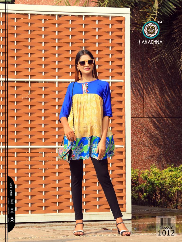 Aradhna Present Classic Vol 4 Casual Wear Western Top Collection.