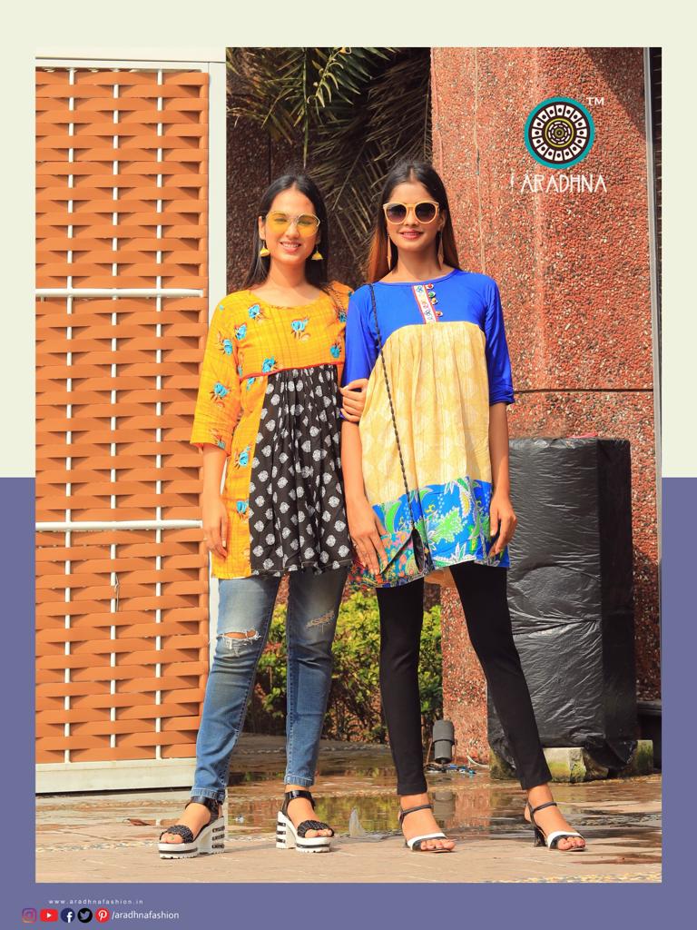 Aradhna Present Classic Vol 4 Casual Wear Western Top Collection.