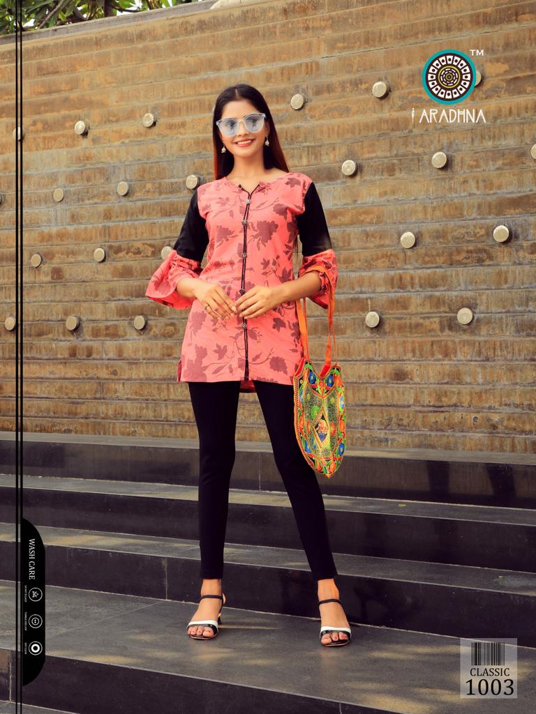 Aradhna Present Classic Vol 4 Casual Wear Western Top Collection.