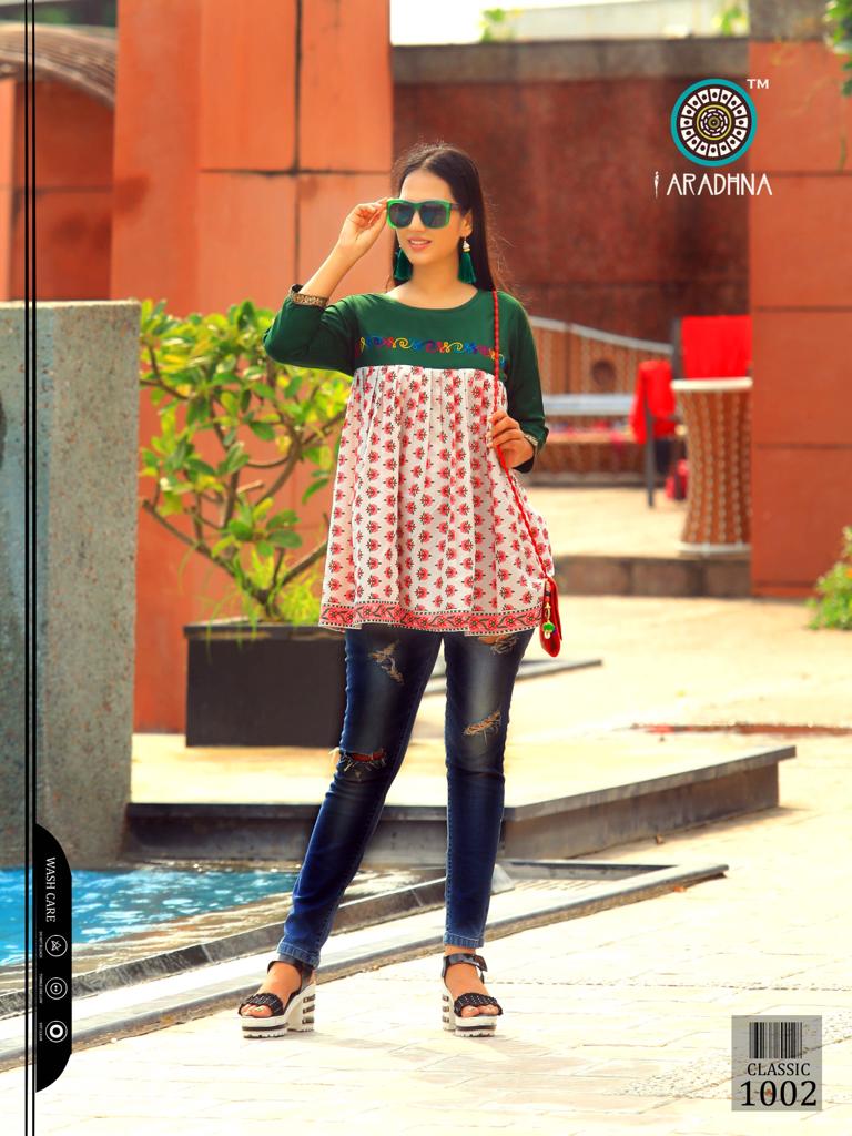 Aradhna Present Classic Vol 4 Casual Wear Western Top Collection.