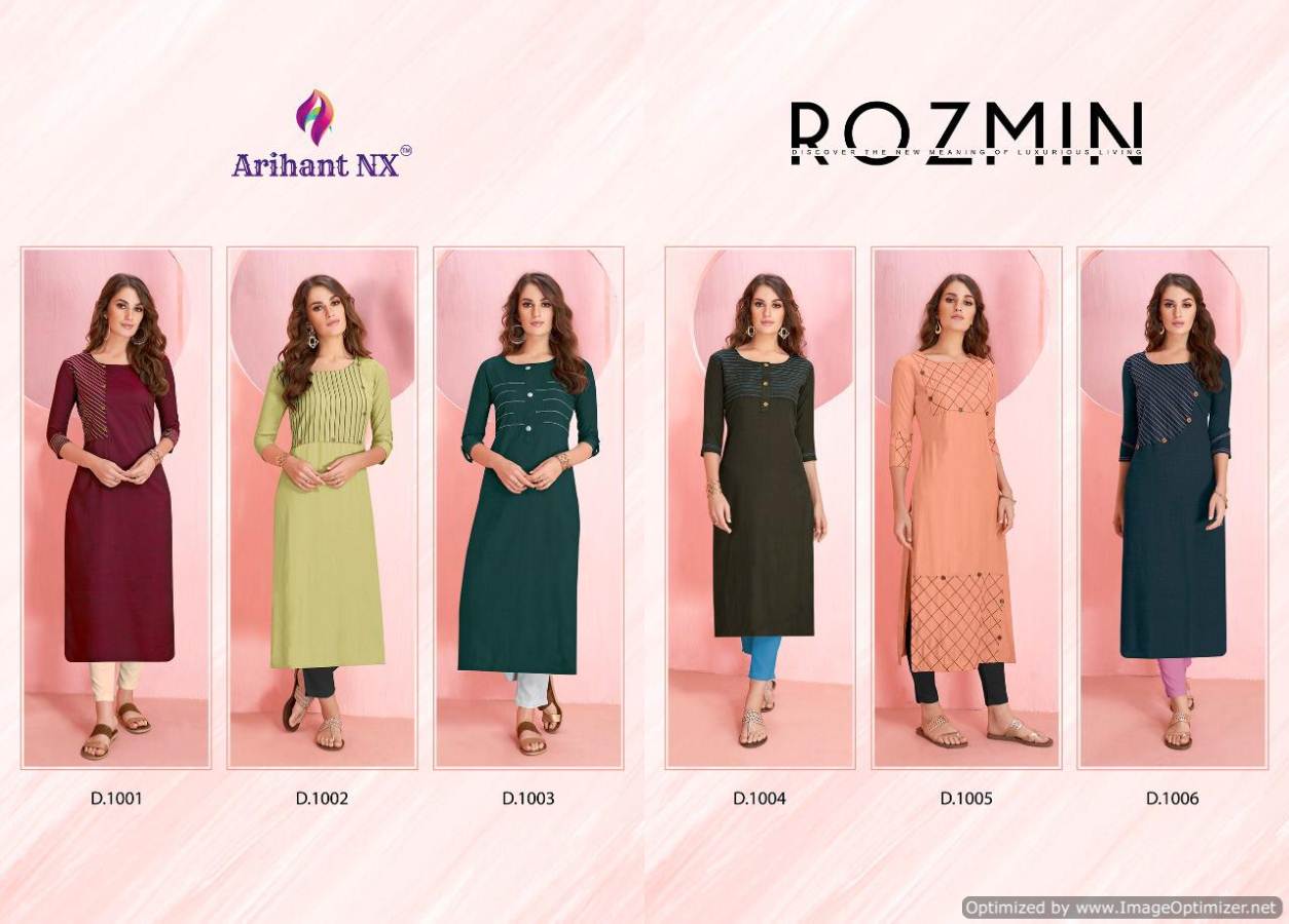 Buy arihant nx present karigari vol 3 10021-10028 Series 5970 + 5% GSt  Extra rayon print long gown style kurti online at Low Prices - Akhand  Wholesale