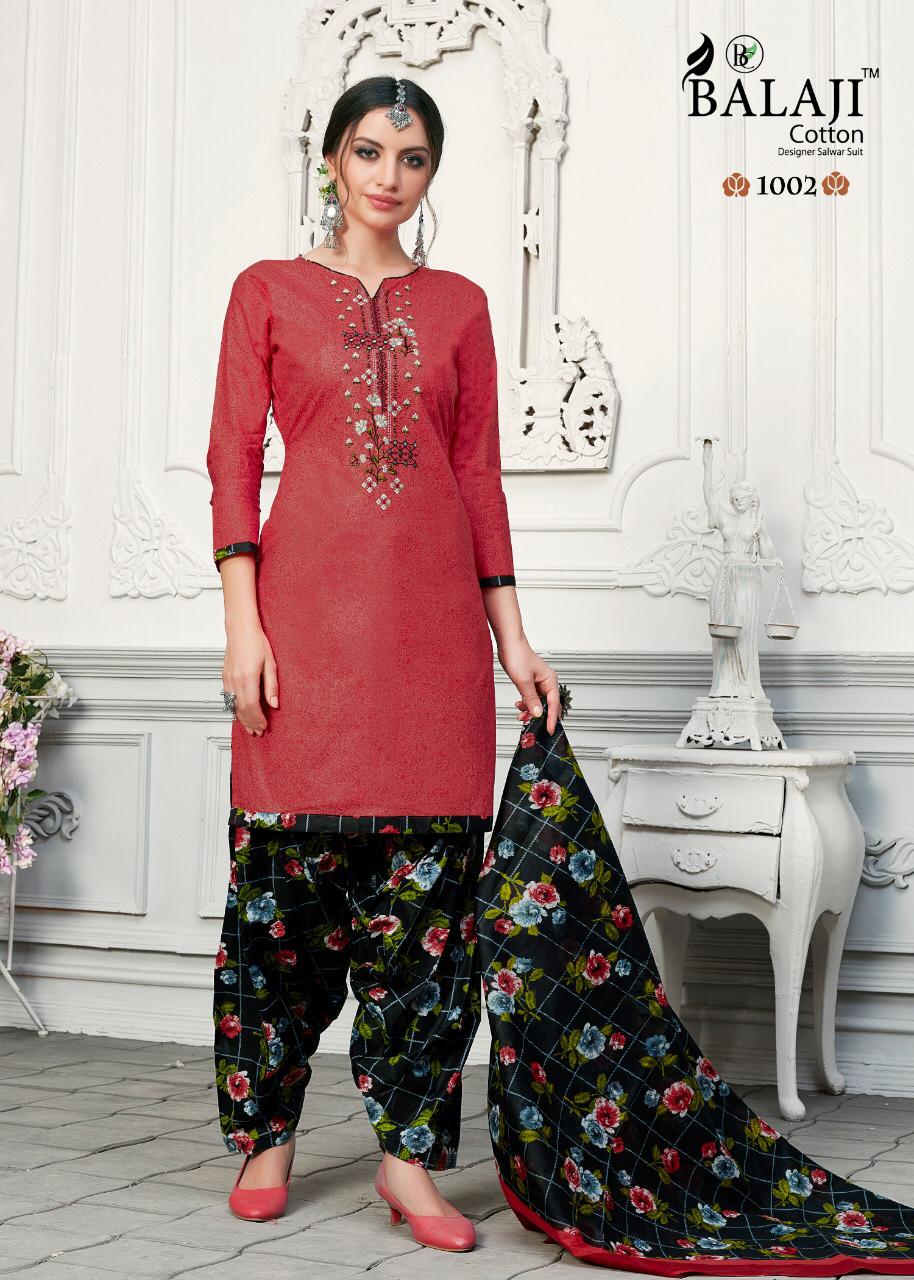 Balaji By Rasberry Patiyala 2 Cotton Printed Dress Material