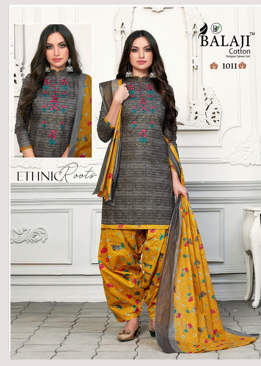 Balaji By Rasberry Patiyala 2 Cotton Printed Dress Material
