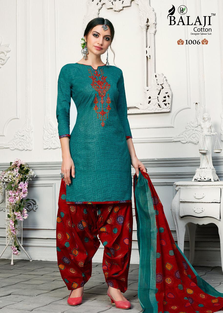 Balaji By Rasberry Patiyala 2 Cotton Printed Dress Material