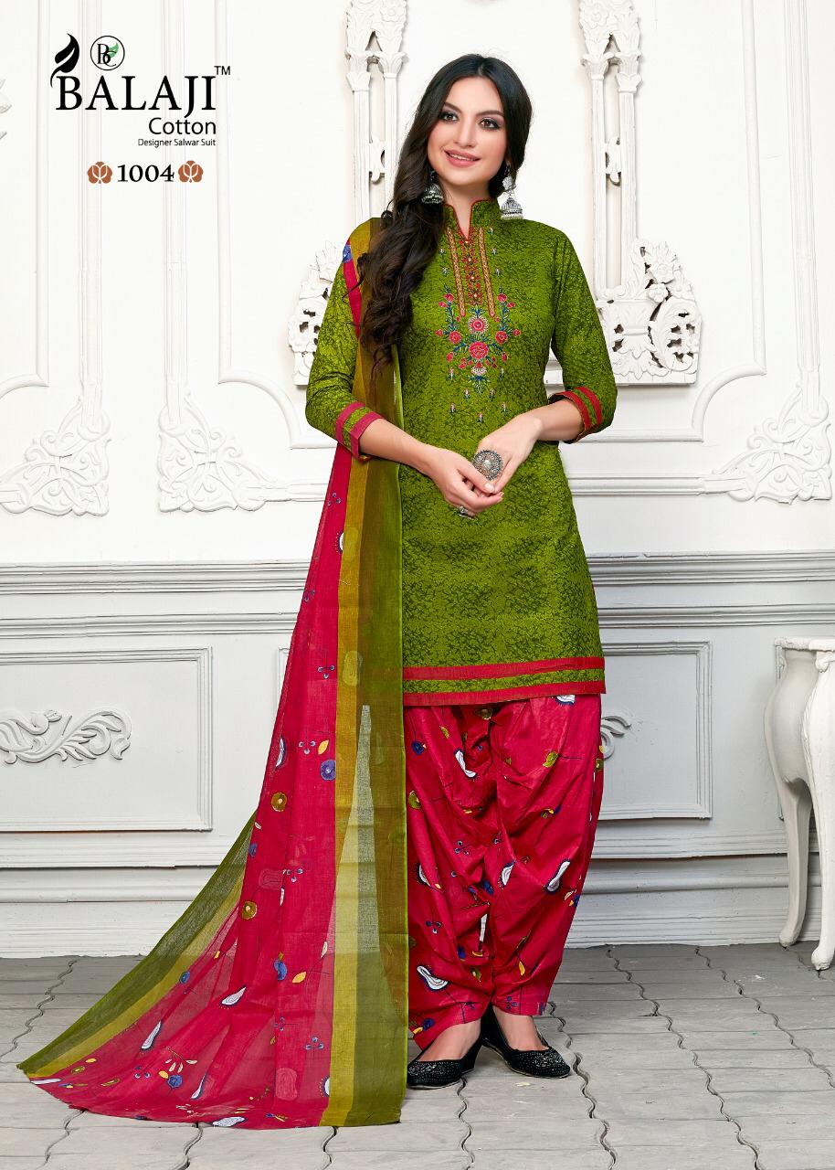 Balaji By Rasberry Patiyala 2 Cotton Printed Dress Material