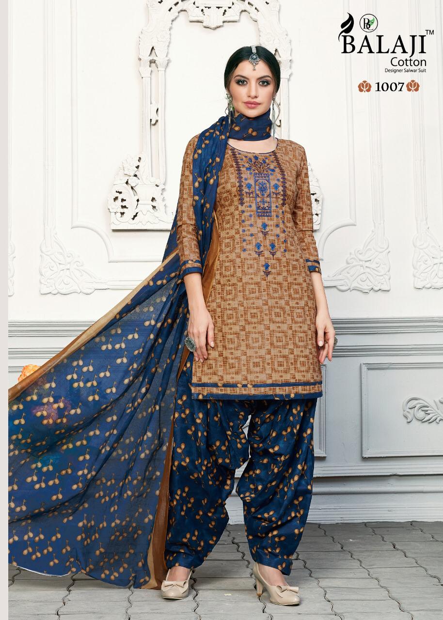 Balaji By Rasberry Patiyala 2 Cotton Printed Dress Material