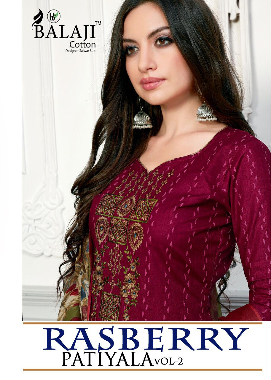 Balaji By Rasberry Patiyala 2 Cotton Printed Dress Material