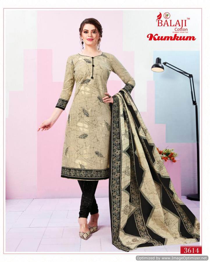 Balaji Present Kumkum Vol 21 Heavy Printed Cotton Dress Material