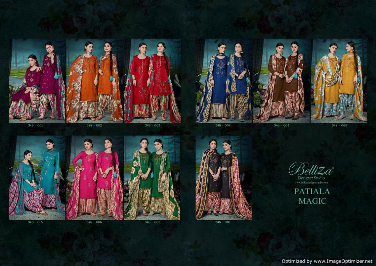 Belliza Present Patiala Magic Digital Printed Dress Material Catalogue