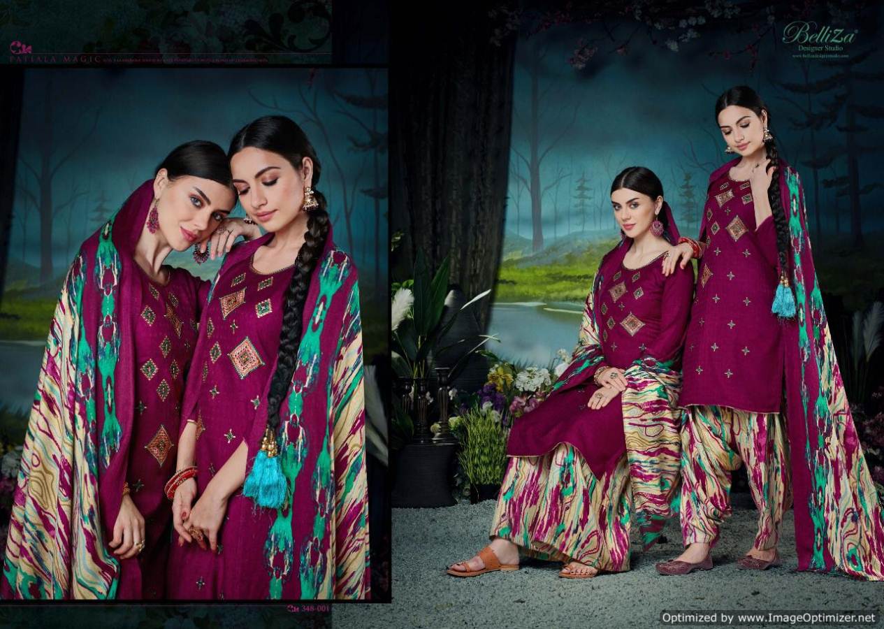 Belliza Present Patiala Magic Digital Printed Dress Material Catalogue