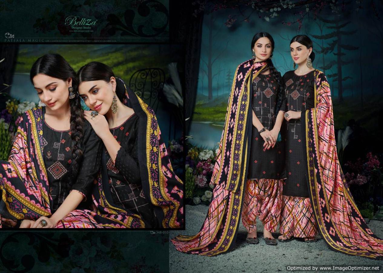 Belliza Present Patiala Magic Digital Printed Dress Material Catalogue