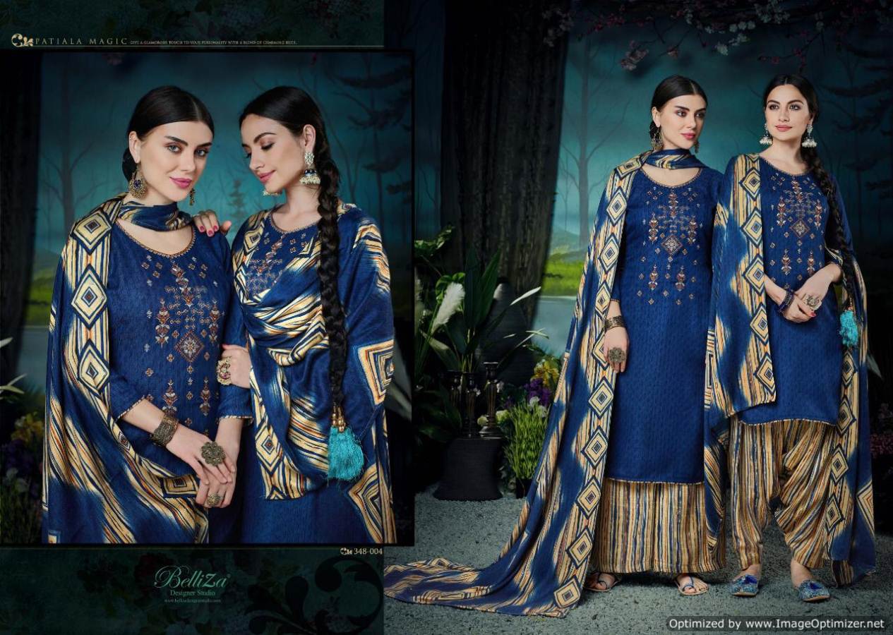 Belliza Present Patiala Magic Digital Printed Dress Material Catalogue
