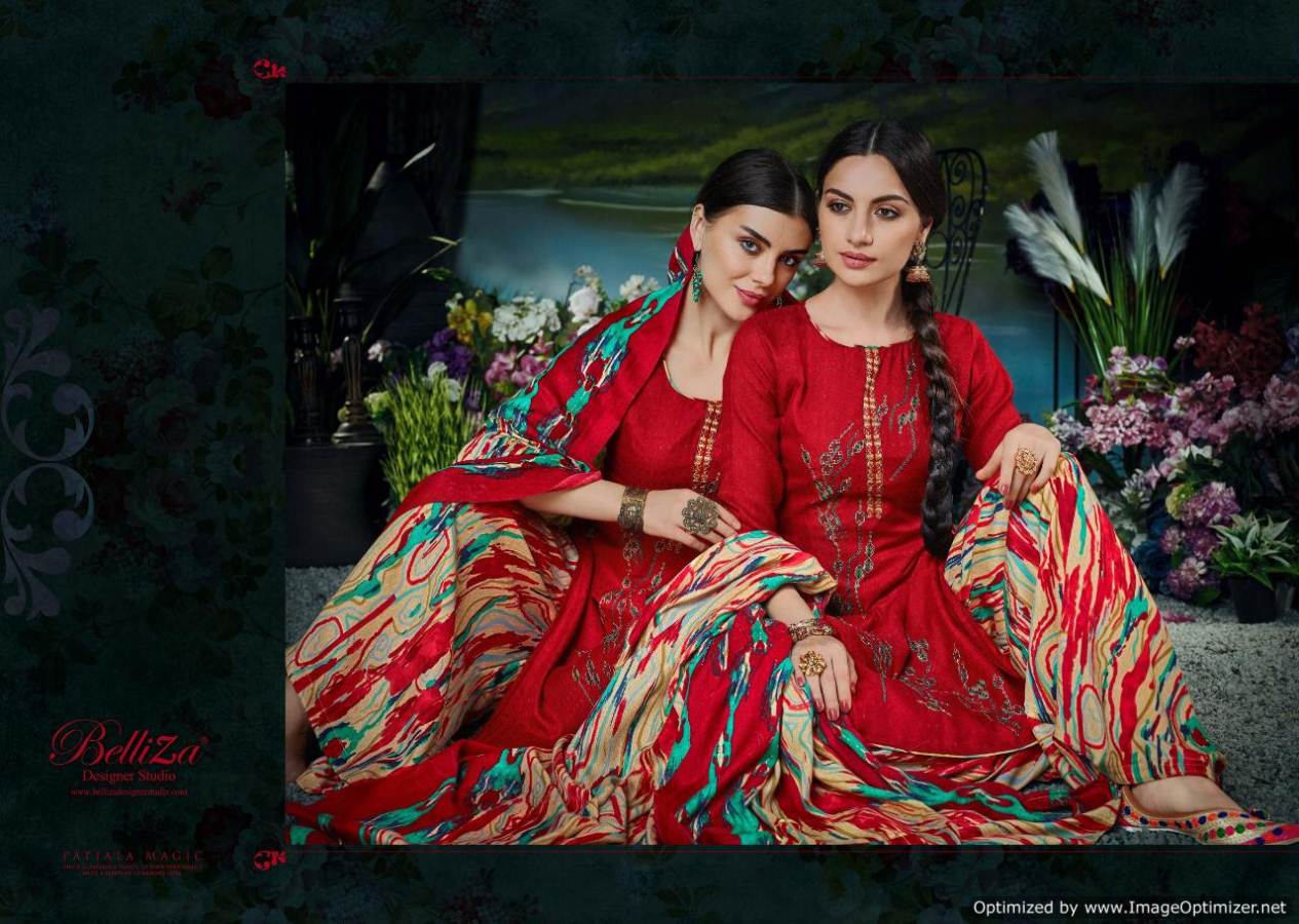 Belliza Present Patiala Magic Digital Printed Dress Material Catalogue