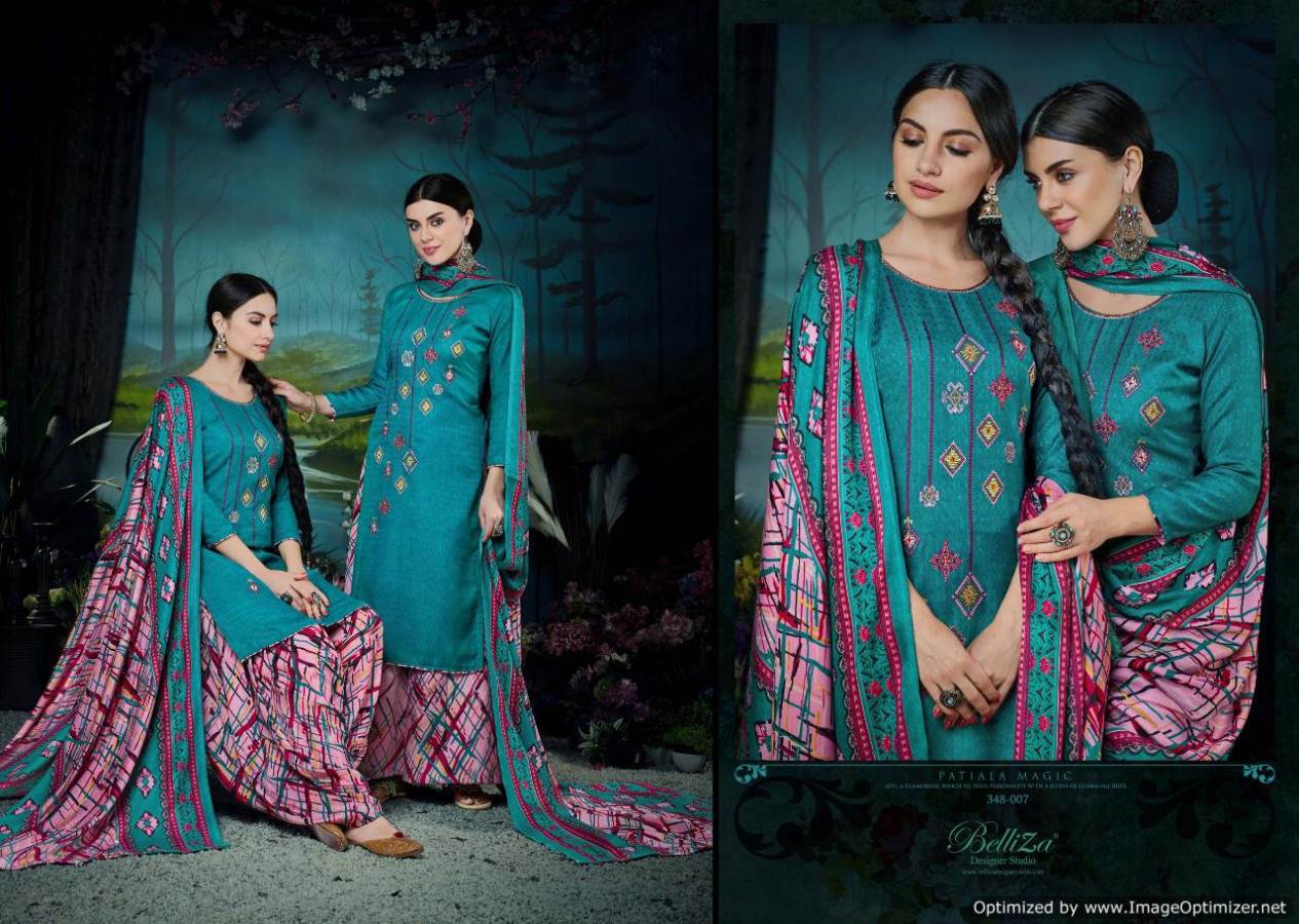 Belliza Present Patiala Magic Digital Printed Dress Material Catalogue