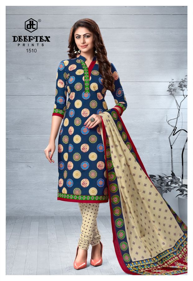 Deeptex By Chief Guest Vol 15 Cotton Dress Material Collection