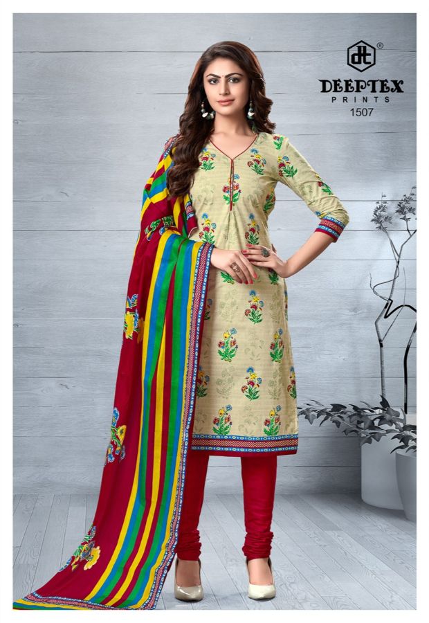 Deeptex By Chief Guest Vol 15 Cotton Dress Material Collection