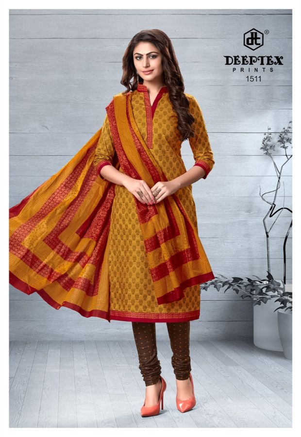 Deeptex By Chief Guest Vol 15 Cotton Dress Material Collection