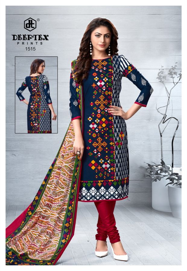 Deeptex By Chief Guest Vol 15 Cotton Dress Material Collection