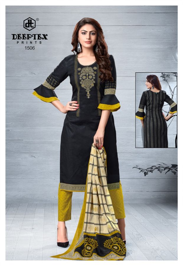 Deeptex By Chief Guest Vol 15 Cotton Dress Material Collection