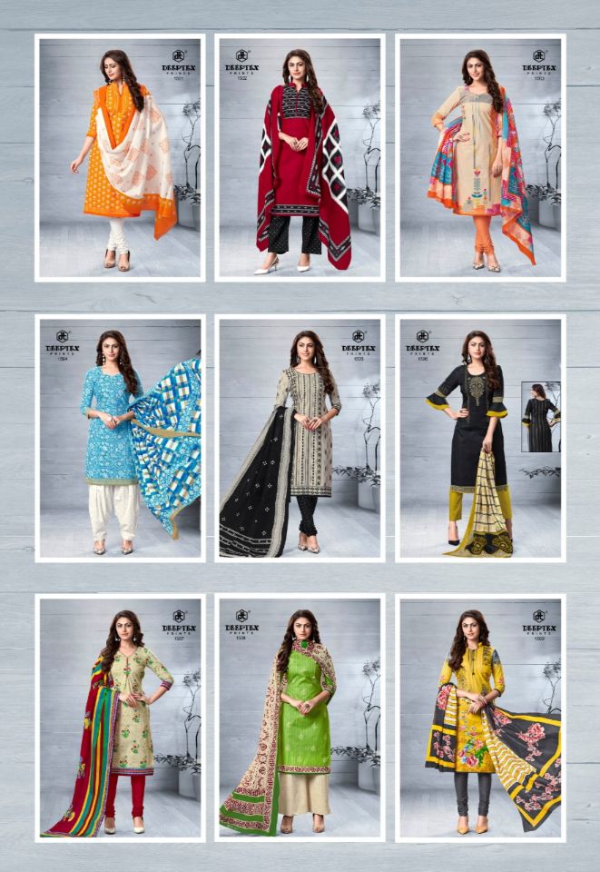 Deeptex By Chief Guest Vol 15 Cotton Dress Material Collection