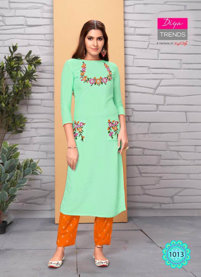 Diya Trends Present Sparkle Vol 1 Running Wear Kurti With Palazzo