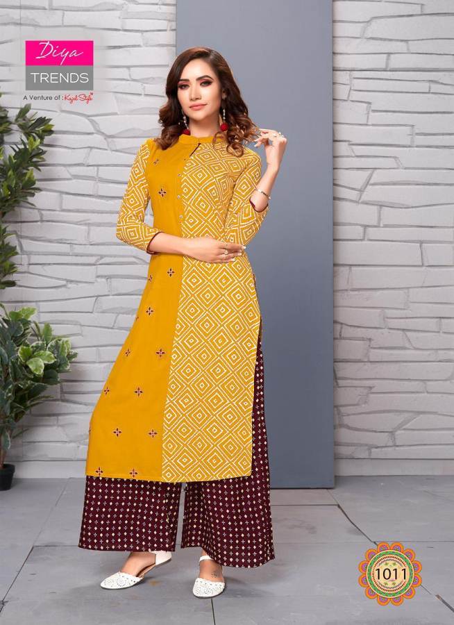 Diya Trends Present Sparkle Vol 1 Running Wear Kurti With Palazzo