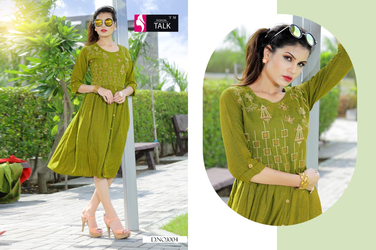 Ft By Floret Vol 1 Heavy Rayon Round Casual Wear Kurtis Catalogue