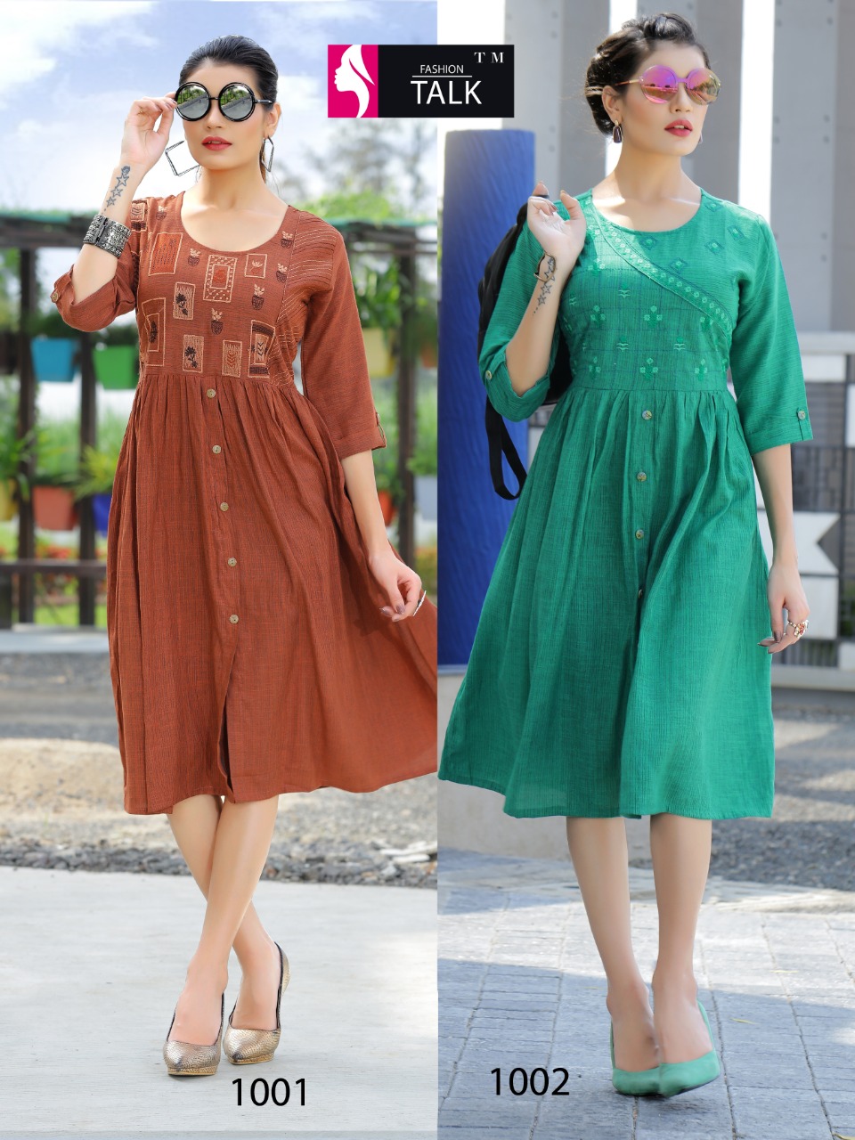 Ft By Floret Vol 1 Heavy Rayon Round Casual Wear Kurtis Catalogue