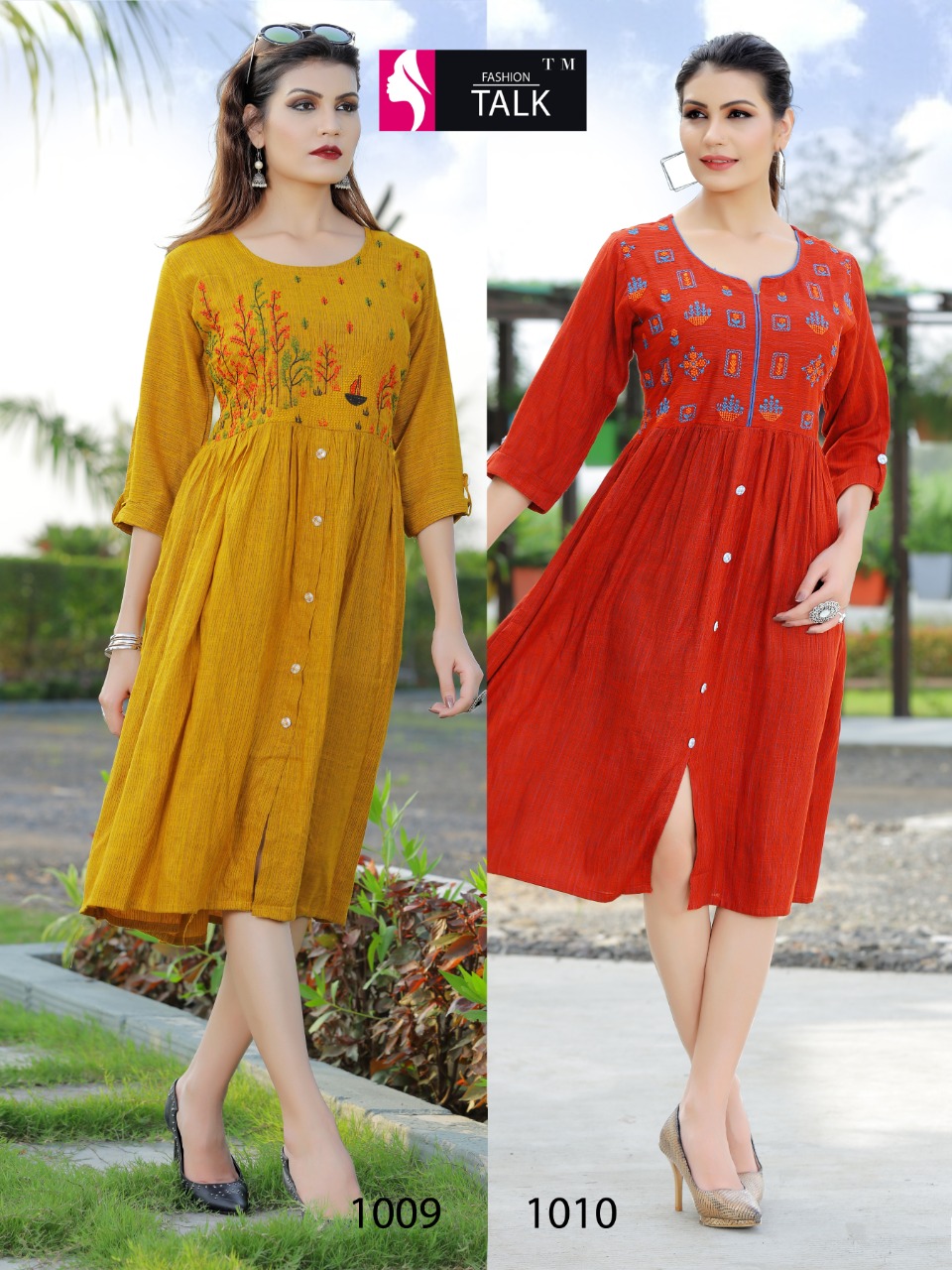 Ft By Floret Vol 1 Heavy Rayon Round Casual Wear Kurtis Catalogue
