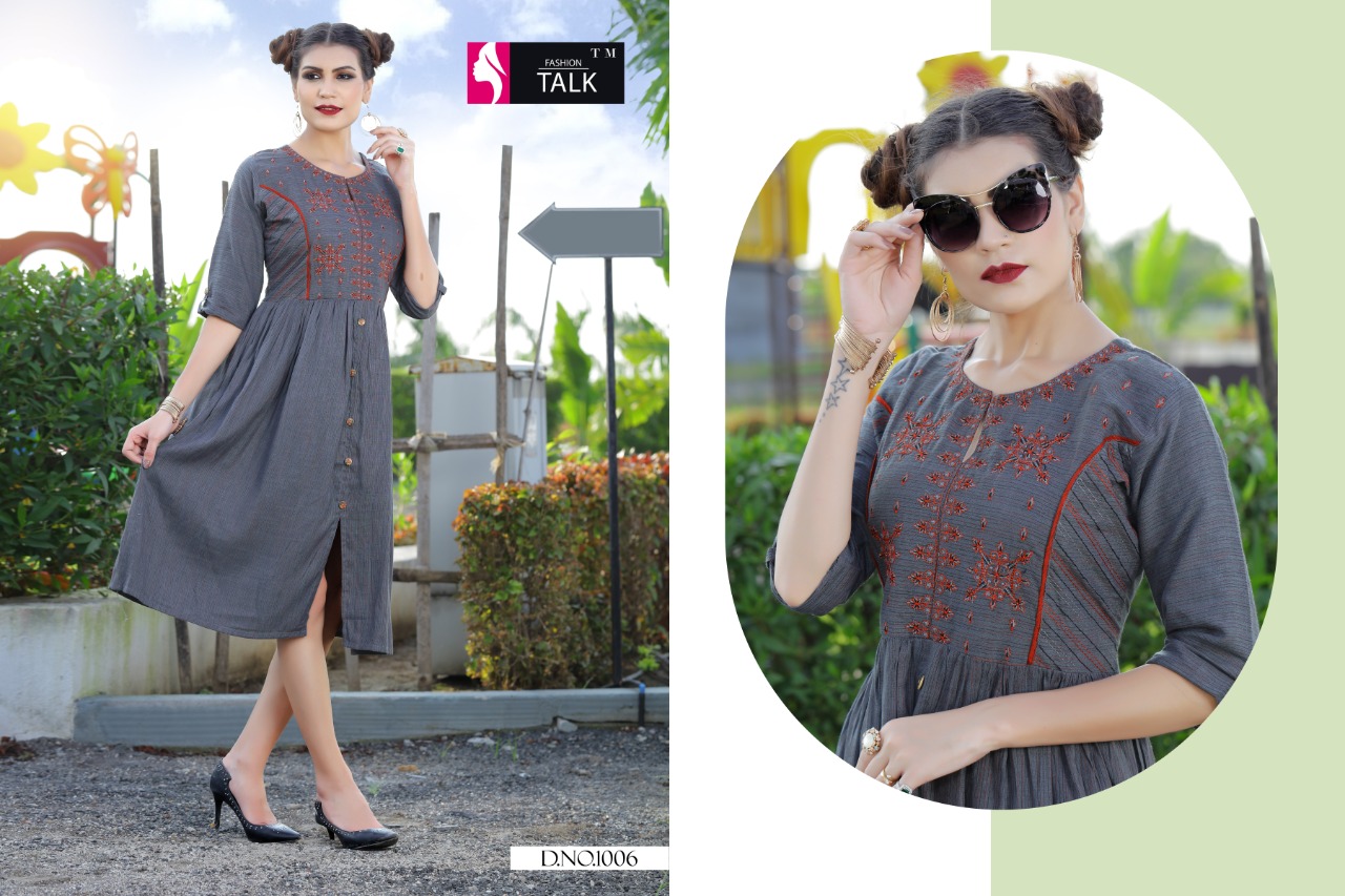 Ft By Floret Vol 1 Heavy Rayon Round Casual Wear Kurtis Catalogue