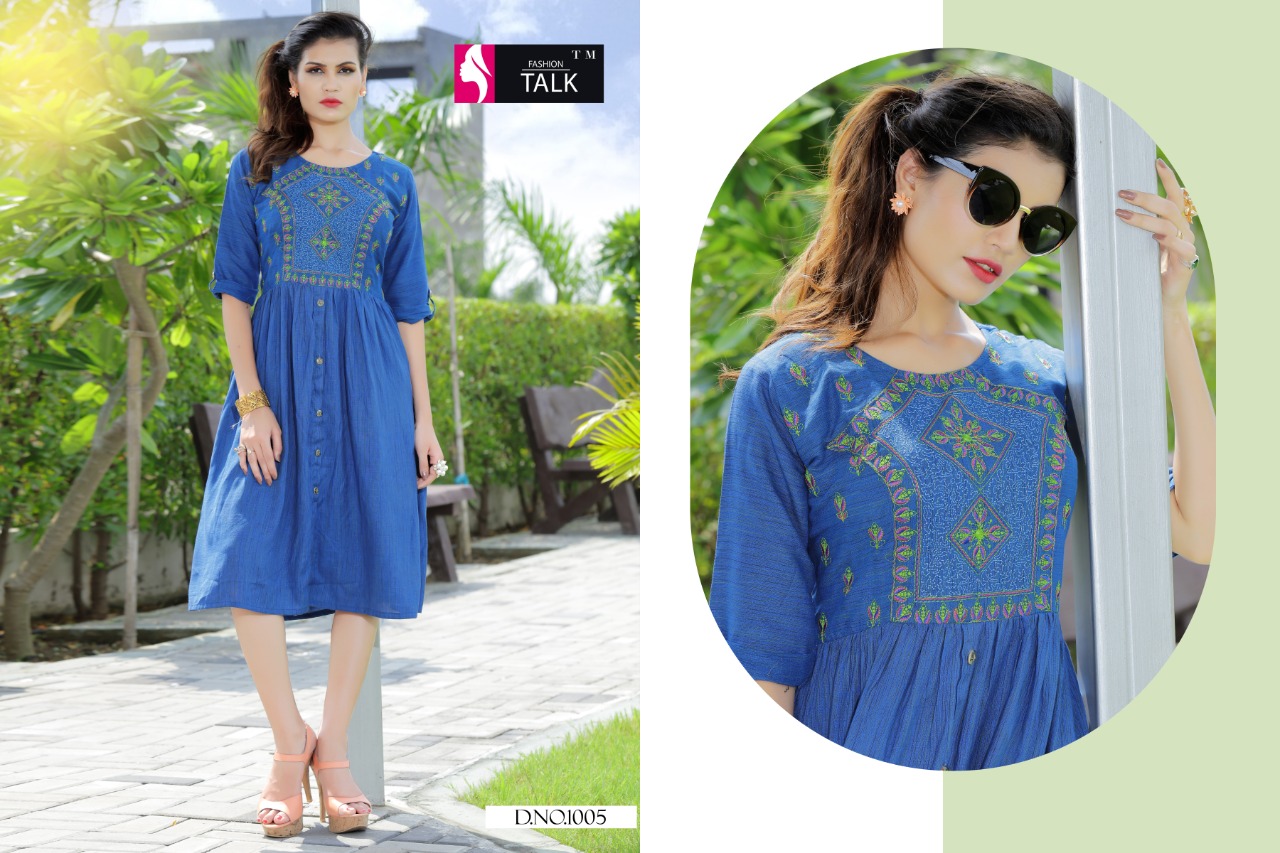 Ft By Floret Vol 1 Heavy Rayon Round Casual Wear Kurtis Catalogue
