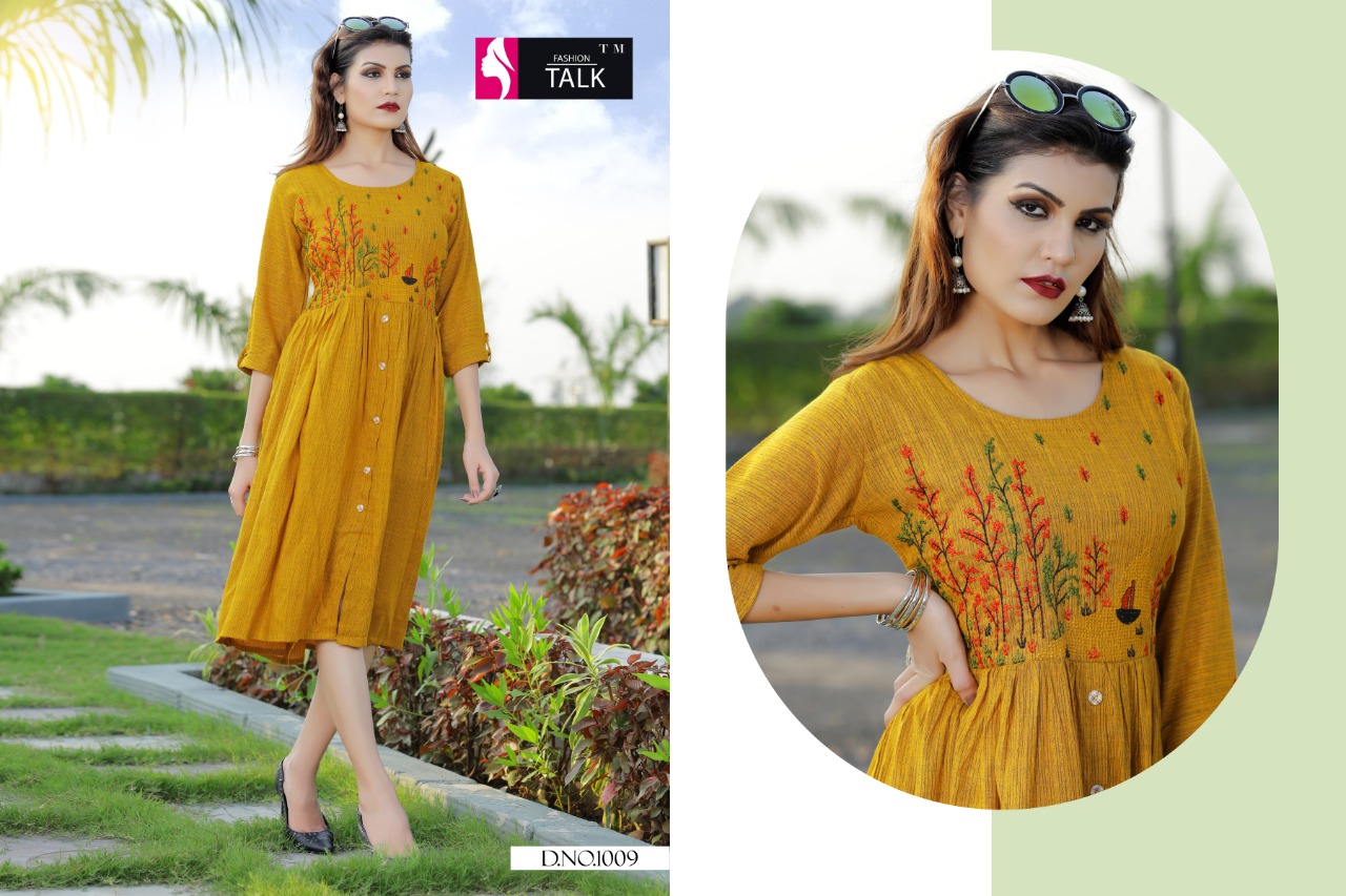 Ft By Floret Vol 1 Heavy Rayon Round Casual Wear Kurtis Catalogue
