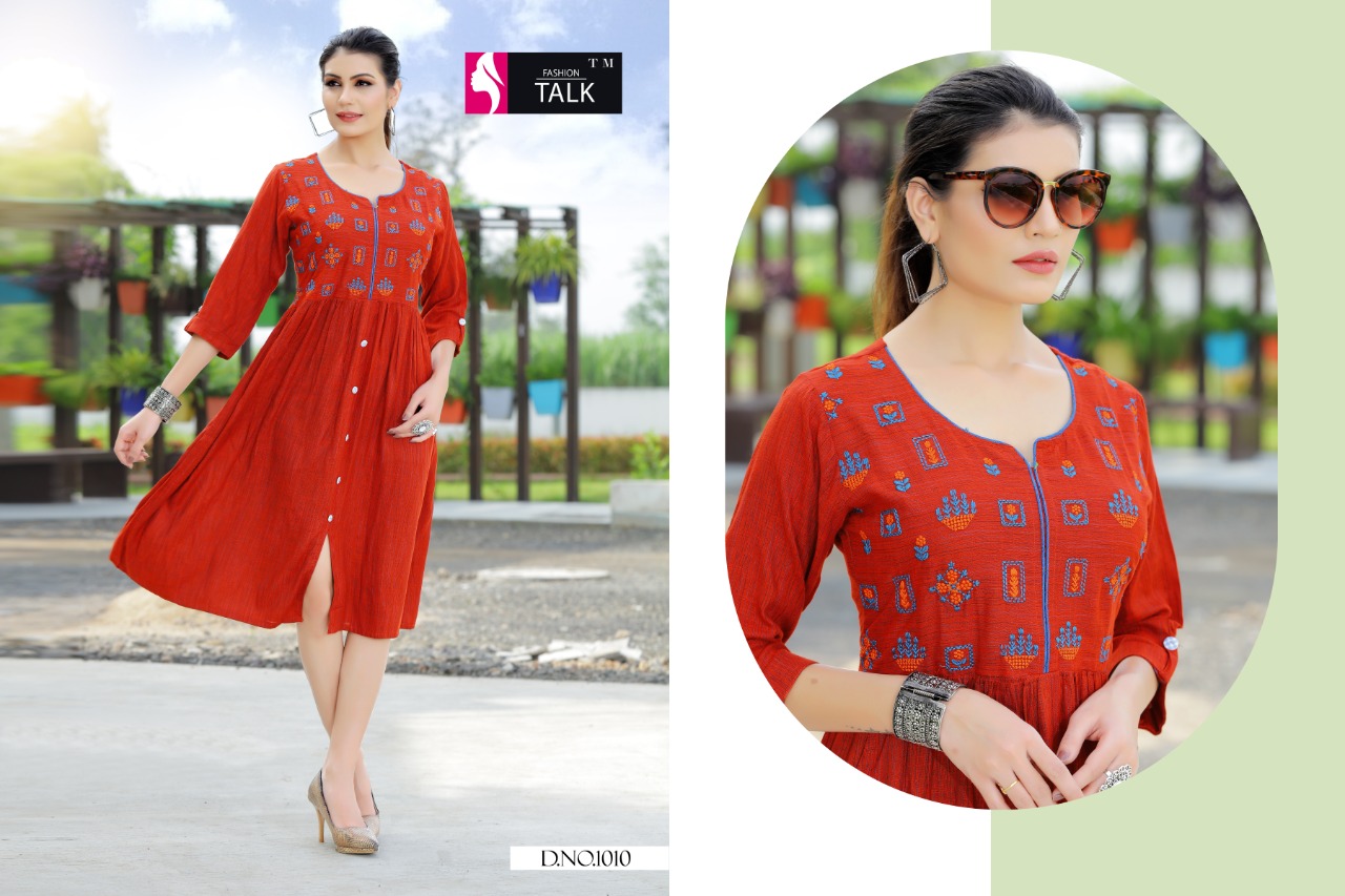 Ft By Floret Vol 1 Heavy Rayon Round Casual Wear Kurtis Catalogue