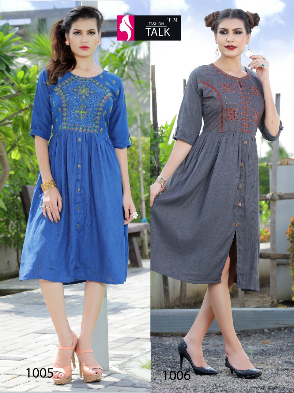 Ft By Floret Vol 1 Heavy Rayon Round Casual Wear Kurtis Catalogue