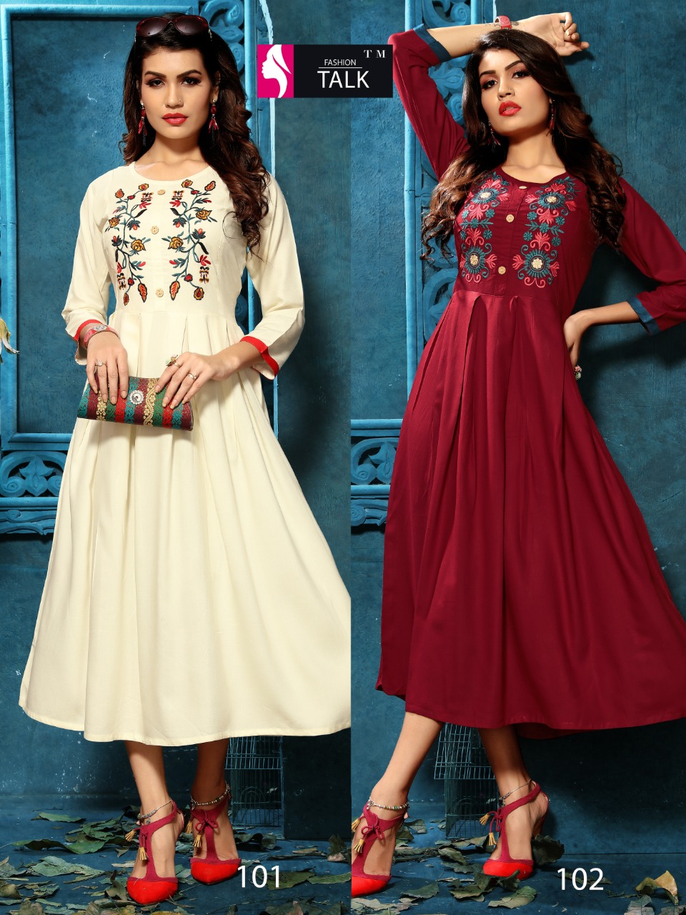 Ft By Alankar Vol 1 Heavy Rayon Round Kurti Collection