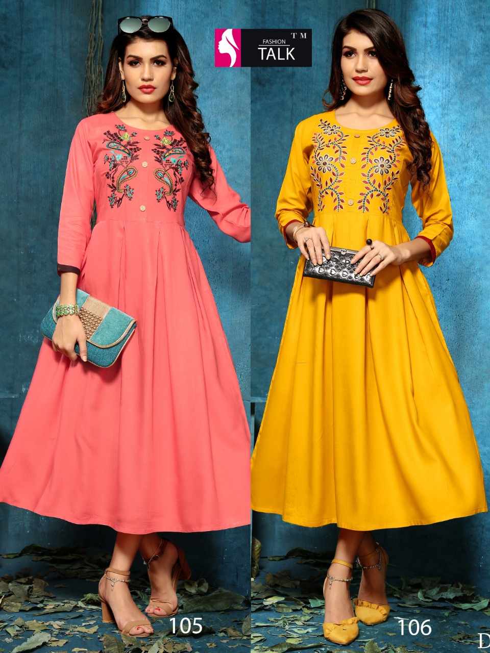 Ft By Alankar Vol 1 Heavy Rayon Round Kurti Collection