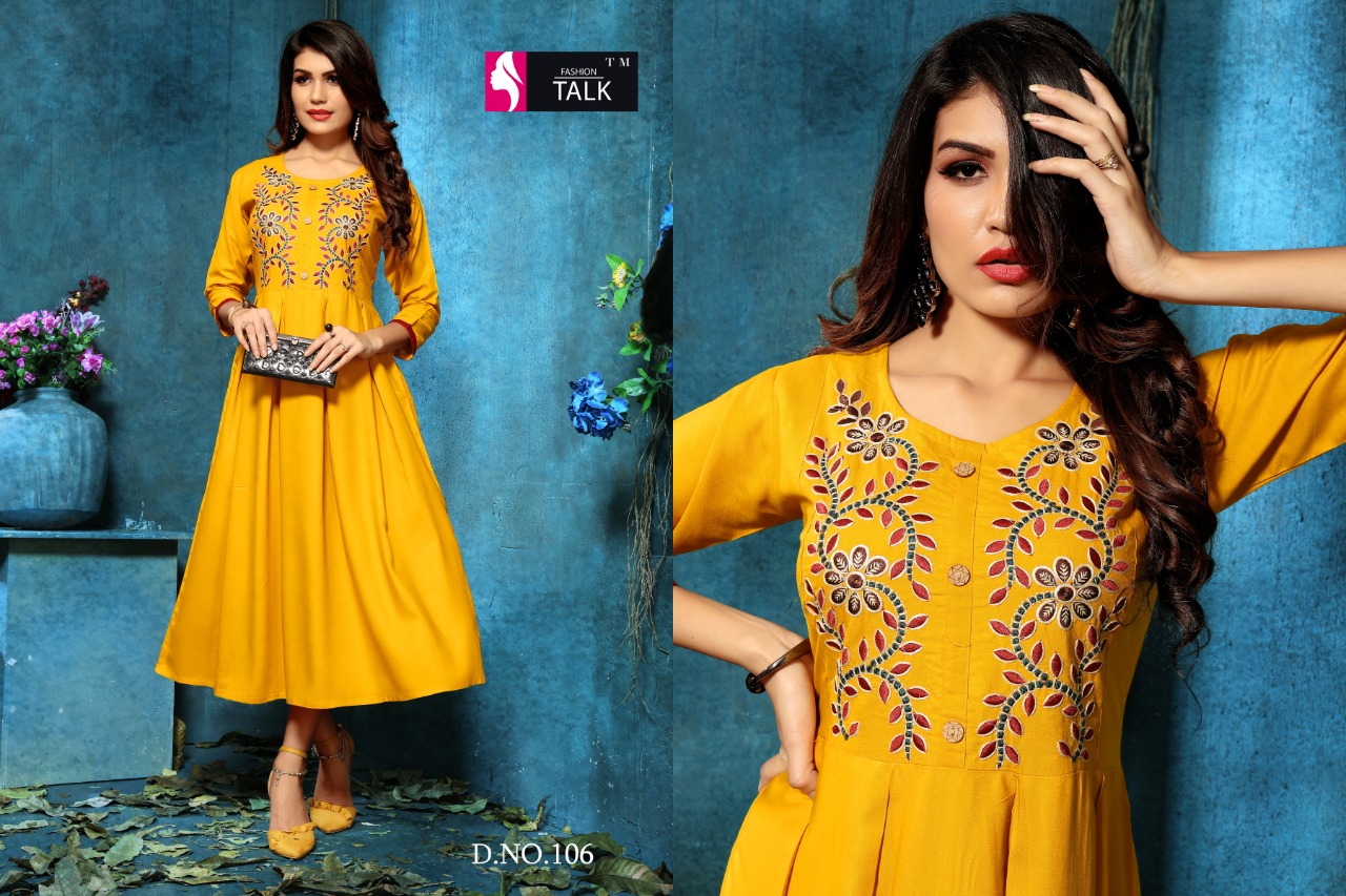 Ft By Alankar Vol 1 Heavy Rayon Round Kurti Collection