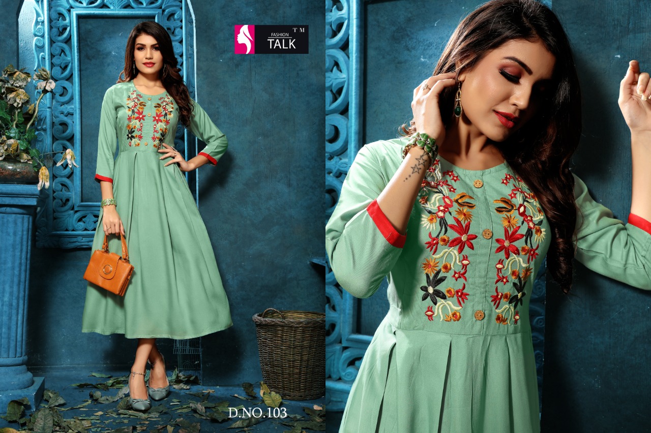 Ft By Alankar Vol 1 Heavy Rayon Round Kurti Collection