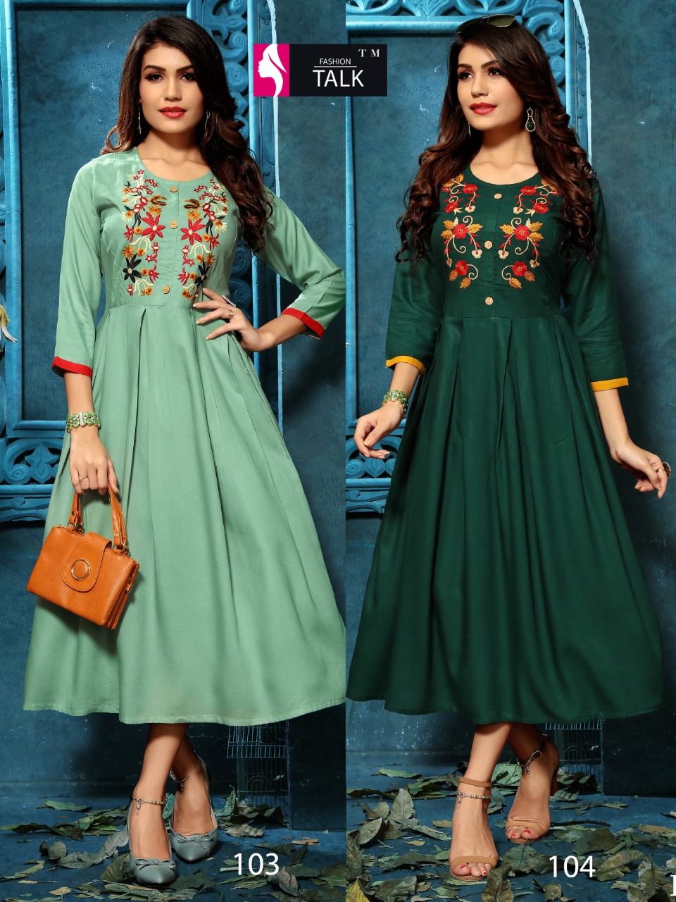 Ft By Alankar Vol 1 Heavy Rayon Round Kurti Collection