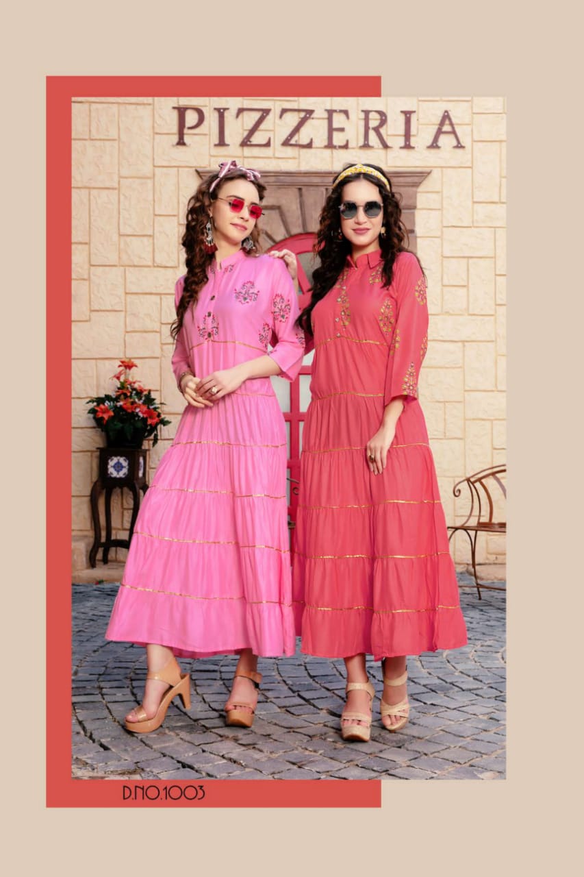 Fashion Talk Present Kareenaa Heavy Rayon Designer Long Kurti Collection.