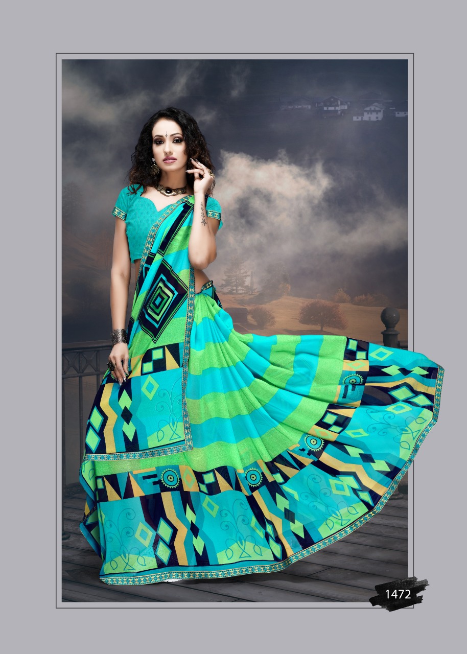 Haytee By G Mail Vol 80 Printed Saree Collection