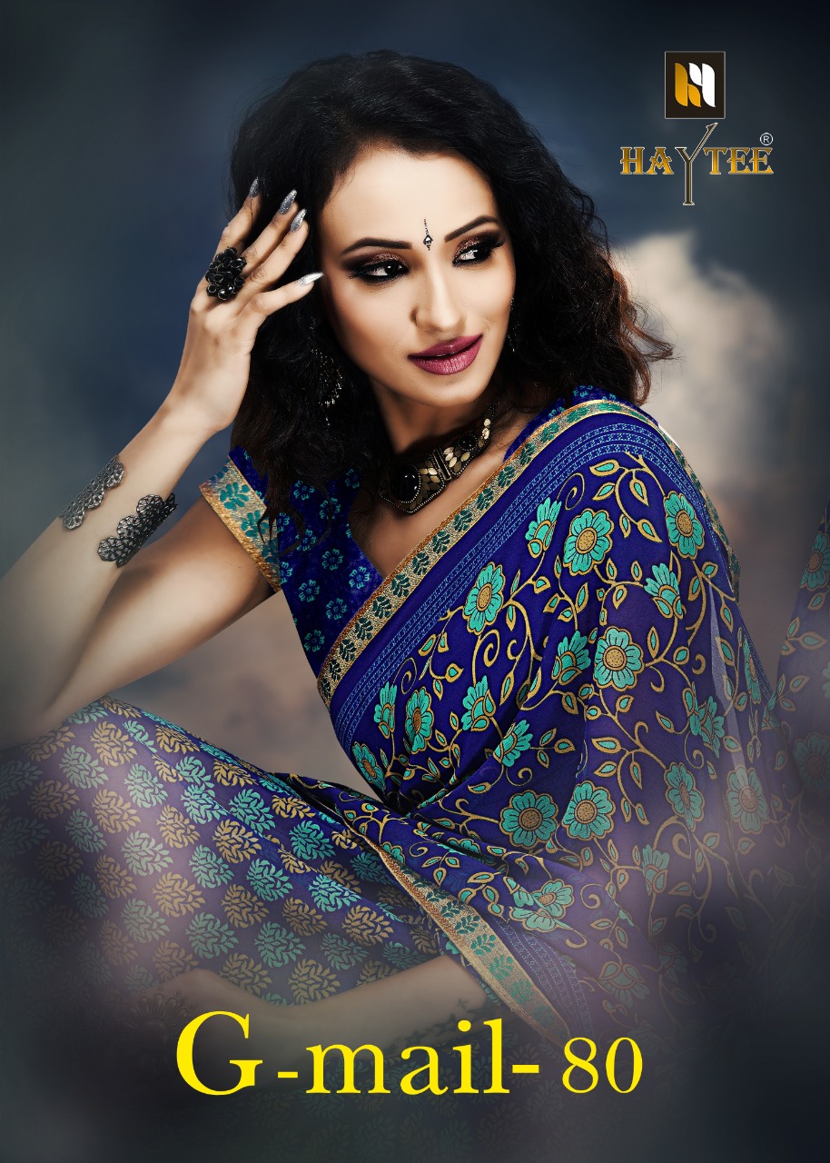 Haytee By G Mail Vol 80 Printed Saree Collection