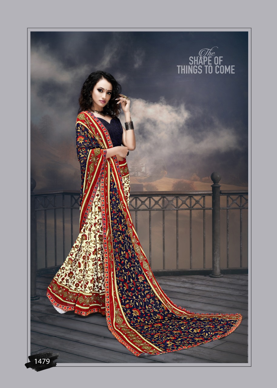 Haytee By G Mail Vol 80 Printed Saree Collection