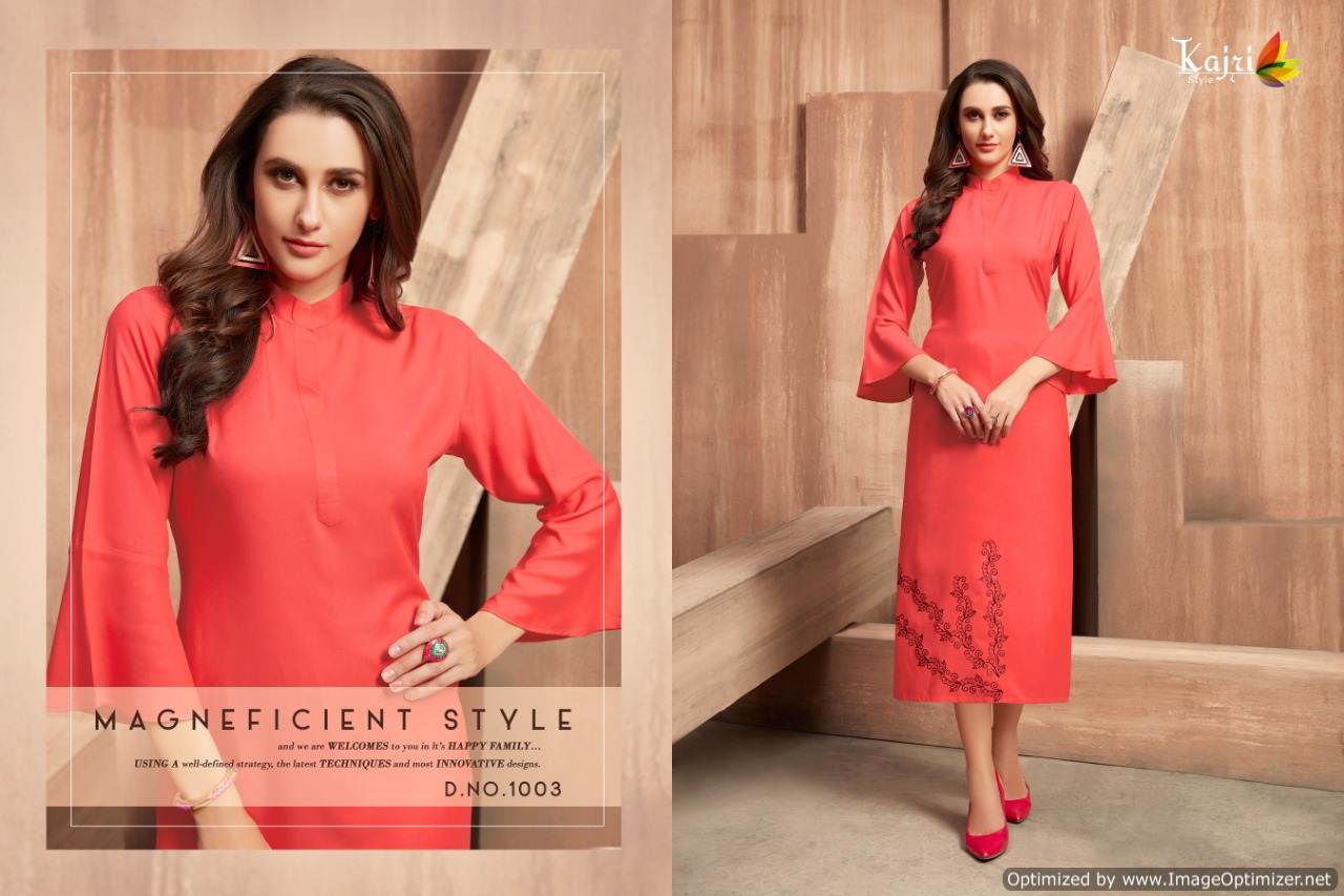 Kajri By Florence Vol 1 Printed Stylish Kurtis Catalogue