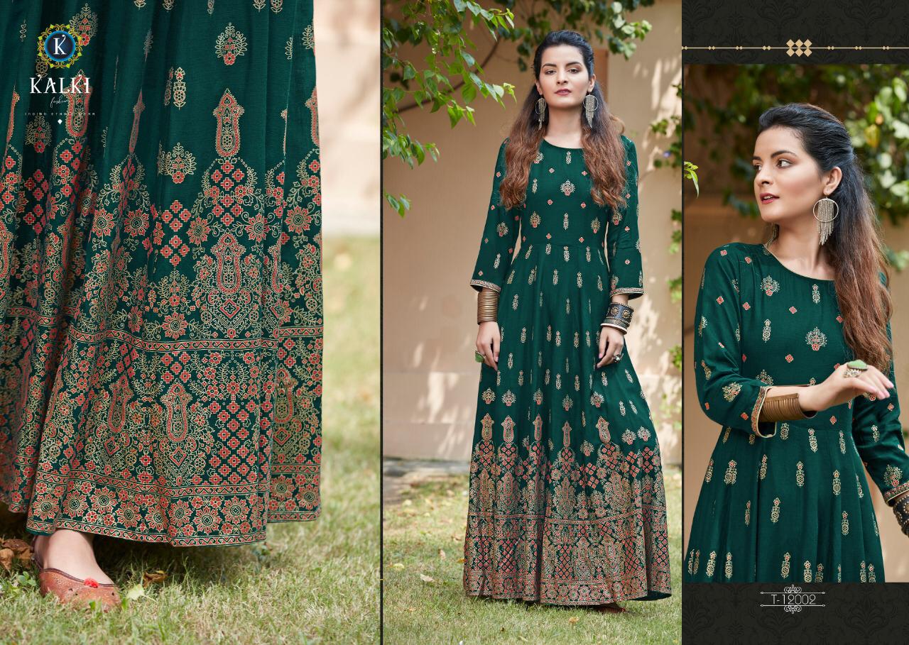 Kalki Fashion Present Womaniya Designer Long Gown Types Kurtis Catalogue.